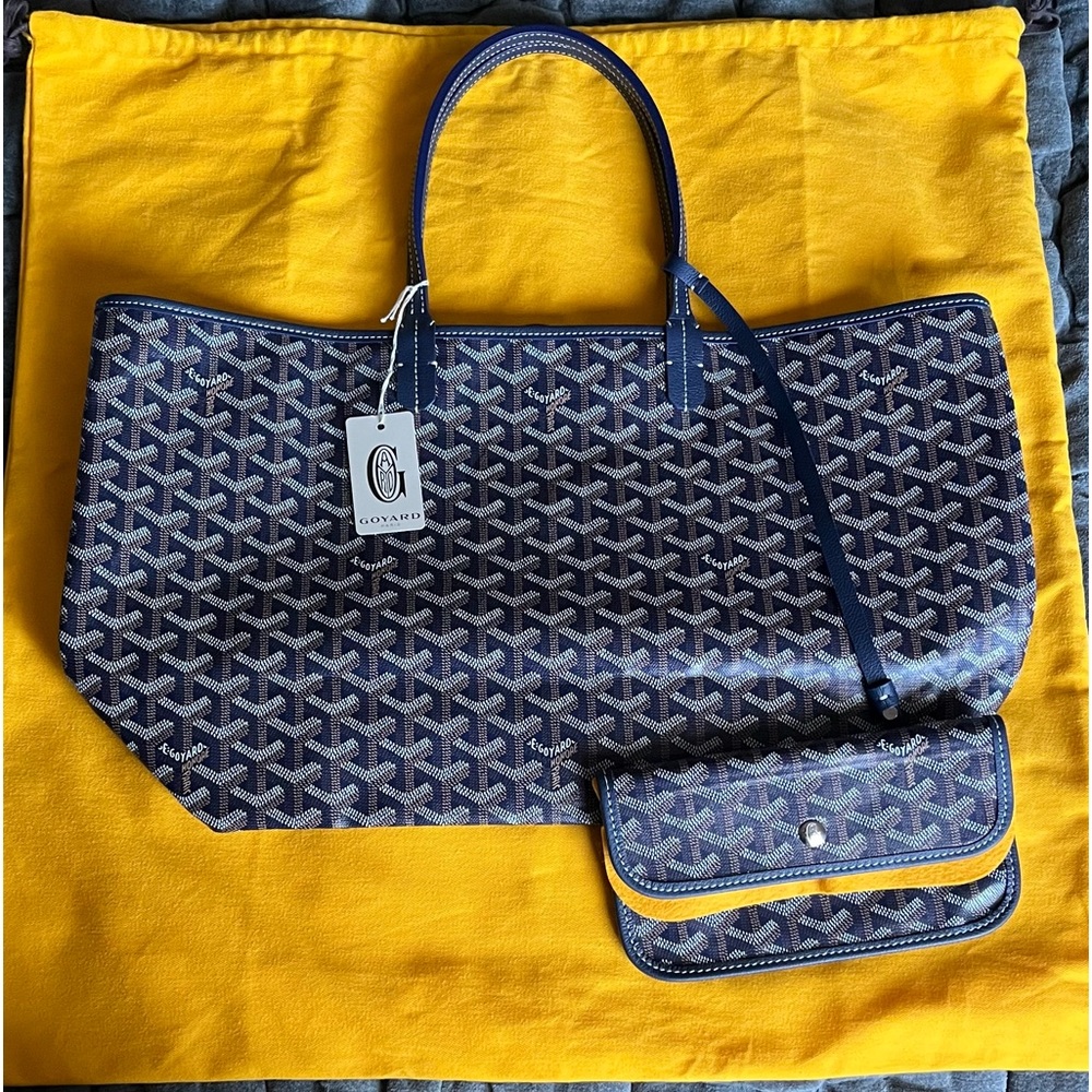 100% Authentic Goyard Saint Louis PM Navy blue